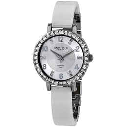 Akribos XXIV AK758SSW - Silver Dial, White Ceramic Bracelet