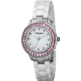Akribos XXIV AK781WTP Mother of Pearl Dial Quartz Watch