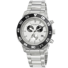 Akribos XXIV White Matte Mens Watch - Article: AK669SSW