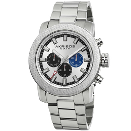 Akribos XXIV White Mens Watch ak684ss