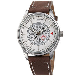 Akribos XXIV Mens Casual Quartz White Dial Watch p50107
