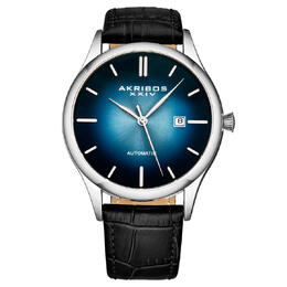 Akribos XXIV Mens Casual Automatic Blue Dial Watch Model P50106