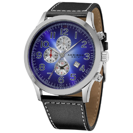 Akribos XXIV Essential Chronograph Quartz Blue-White Gradient Dial Mens Watch (AK604BU)