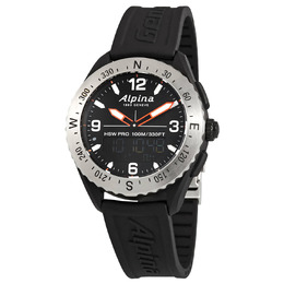 Alpina Alpiner X Quartz Black Dial Mens Smart Watch al-283lbbo5saq6