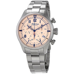 Alpina Startimer Pilot Chronograph Quartz Mens Watch al-371bg4s6b