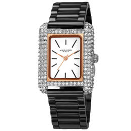 Akribos XXIV Quartz White Dial Ladies Watch ak1108bkr
