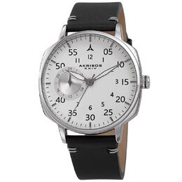 Akribos XXIV Men's Quartz White Dial Watch AK1109BU