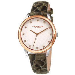 Akribos XXIV Quartz Grey Dial Ladies Watch ak1115ttr
