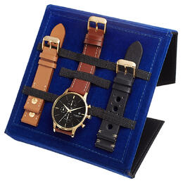 Akribos XXIV Mens Quartz Watch Black Dial Composite Metal Case