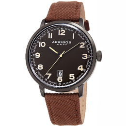 Akribos XXIV Mens Quartz Watch - AK1025BKBR