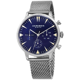 Akribos XXIV Blue Dial Mens Watch - Art.No: AK1027BU