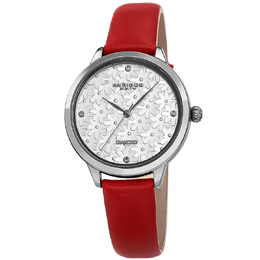 Akribos XXIV Ladies Watch - Silver Dial with Diamonds, Quartz Movement