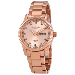 Akribos XXIV AK965RG - Rose Dial, Ladies' Watch