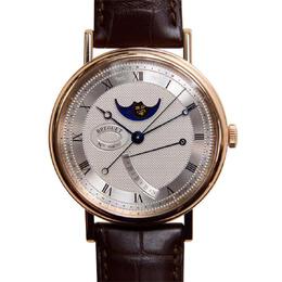 Breguet Classique Automatic Gold Dial Brown Leather Mens Watch 7787br/12/9v6