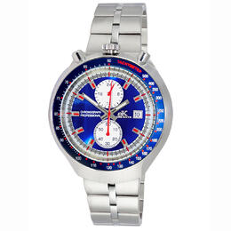 Adee Kaye Chronograph Quartz Blue Dial Mens Watch ak5562-mbu