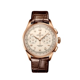 Breitling Premier Chronograph Hand Wind Silver Dial Mens Watch rb0930371g1p1