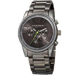 Akribos XXIV Enterprise Quartz Grey Dial Mens Watch P50153