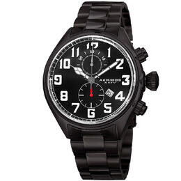 Akribos XXIV Trek Chronograph Quartz Black Dial Mens Watch p50128