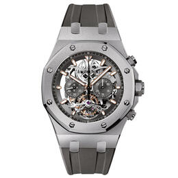 Audemars Piguet Royal Oak Tourbillon Slate Grey Skeleton Dial Mens Watch 26347ti.gg.d004ca.01