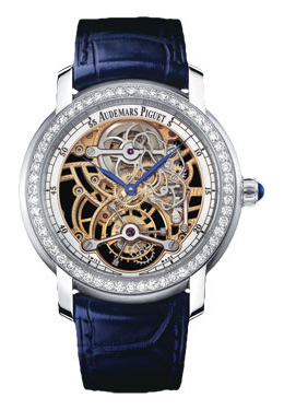 Audemars Piguet Skeleton Tourbillon Diamond Platinum 950 Ladies Watch 26357pt.zz.d028cr.01