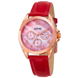 August Steiner Quartz Red Dial Ladies Watch AS8191RD