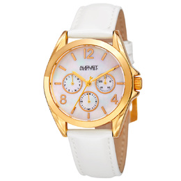 August Steiner AS8191YGW - Ladies Quartz Watch with Silver Dial