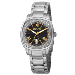 August Steiner AS8193SSB - Ladies' Quartz Watch with Diamond Dial Markers