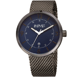 August Steiner Blue Dial Mens Watch AS8204GNBU