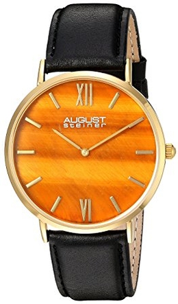 August Steiner AS8211YGYL Men's Watch, Yellow Dial