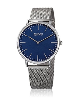 August Steiner AS8219SSBU - Mens Blue Dial Mesh Watch