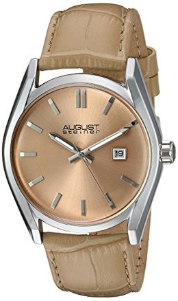 August Steiner AS8221BG Beige Dial Beige Leather Ladies Watch