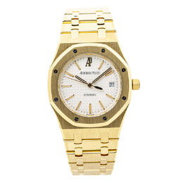 Audemars Piguet Royal Oak White Dial Mens Watch 15300ba