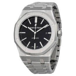 Audemars Piguet Royal Oak Black Dial Mens Watch 15400STOO1220ST01 15400st.oo.1220st.01