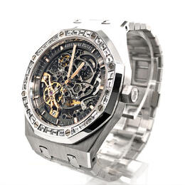 Audemars Piguet Royal Oak Double Balance Wheel Openworked Hand Wind Diamond Unisex Watch 15412bc.zz.1220bc.01
