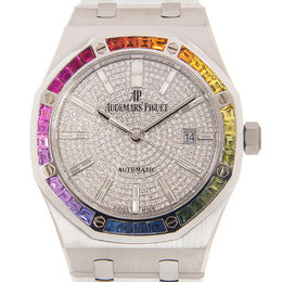 Audemars Piguet Royal Oak Rainbow Automatic Diamond White Gold Unisex Watch 15413bc.yy.1220bc.01