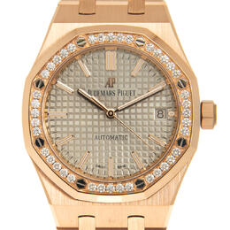 Audemars Piguet Royal Oak Automatic Ladies Diamond Watch 15451or.zz.1256or.02