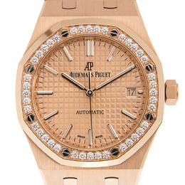 Audemars Piguet Royal Oak Automatic Ladies Diamond Watch 15451or.zz.1256or.03