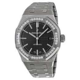 Audemars Piguet Royal Oak Black Dial Stainless Steel Unisex Watch 15451st.zz.1256st.01