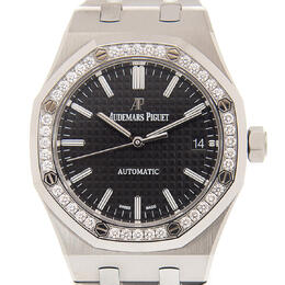 Audemars Piguet Royal Oak Automatic Diamond Black Dial Unisex Watch 15451st.zz.1256st.01.a