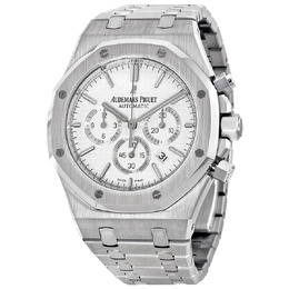 Pre-owned Audemars Piguet Royal Oak Chronograph Silver Dial Men's Watch 26320ST.OO.1220ST.02