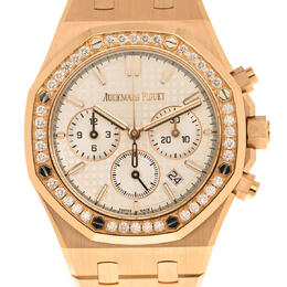 Audemars Piguet Royal Oak Chronograph Automatic Diamond Silver Dial Unisex Watch 26715or.zz.1356or.01