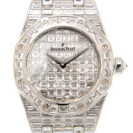Audemars Piguet Royal Oak Diamond Pave White Gold Ladies Watch 67606bc.zz.9179bc.01