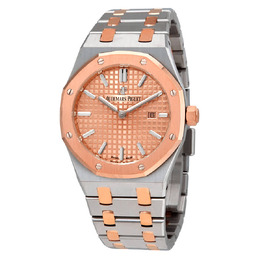 Audemars Piguet Royal Oak Pink Gold Dial Ladies 18 Carat Pink Gold Watch 67650sr.oo.1261sr.01