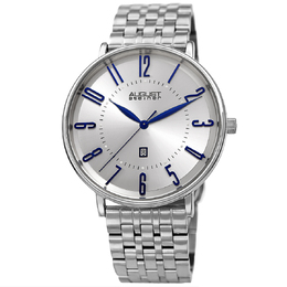 August Steiner Quartz White Dial Mens Watch as8257ss