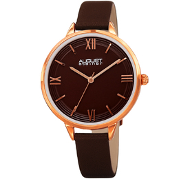 August Steiner AS8263BR Quartz Brown Dial Ladies Watch