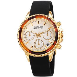 August Steiner Chronograph Quartz White Dial Ladies Watch AS8268BKG