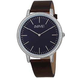 August Steiner AS8273BRBU Mens Watch - Blue Dial Quartz Crystal