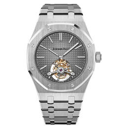 Audemars Piguet Royal Oak Tourbillon Extra-Thin Smoked Grey Dial Mens Watch 26510pt.oo.1220pt.01