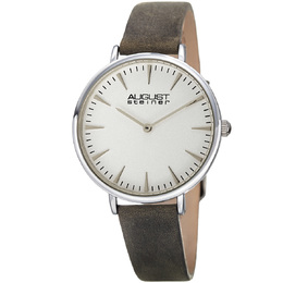 August Steiner AS8187GY Quartz White Dial Ladies Watch