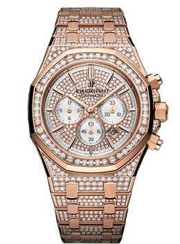 Audemars Piguet Royal Oak Offshore 18K Pink Gold Diamond Mens Watch 26322or.zz.1222or.01